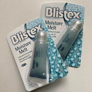 2 x Blistex Moisture Melt Beads of Shea Butter & Aloe SPF 15 Lip Balm